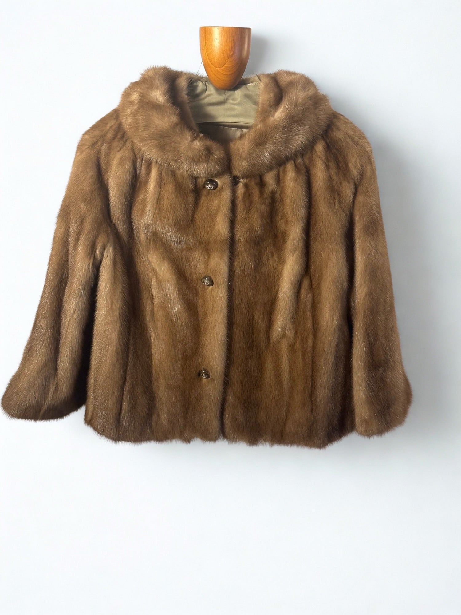 Brown Mink Fur Short Coat
