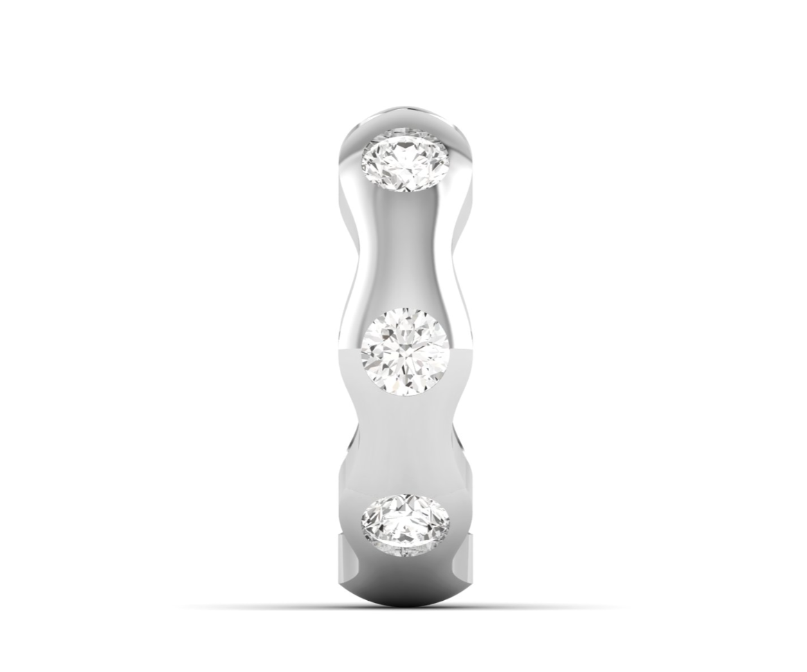 Single Diamond Gypsy Set Ear Cuff