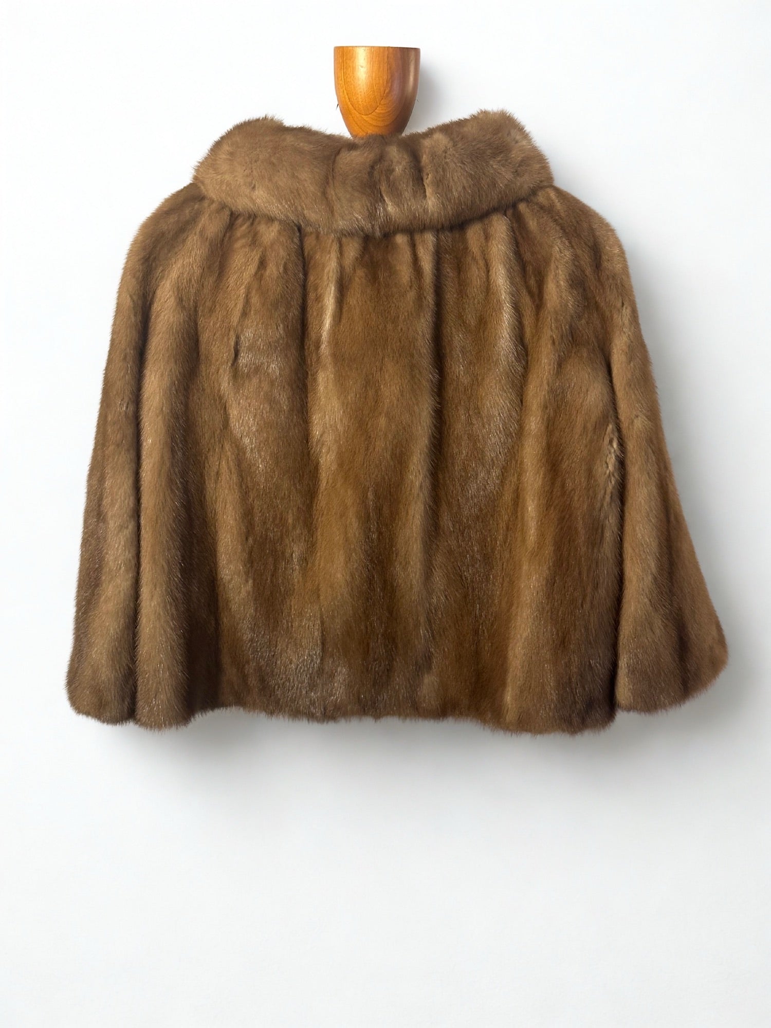 Brown Mink Fur Short Coat
