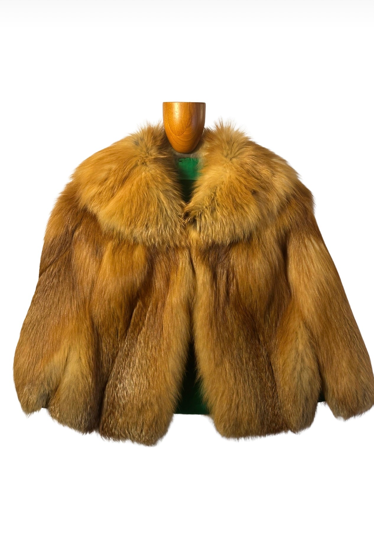 Red Fox Fur Cape / Car Coat