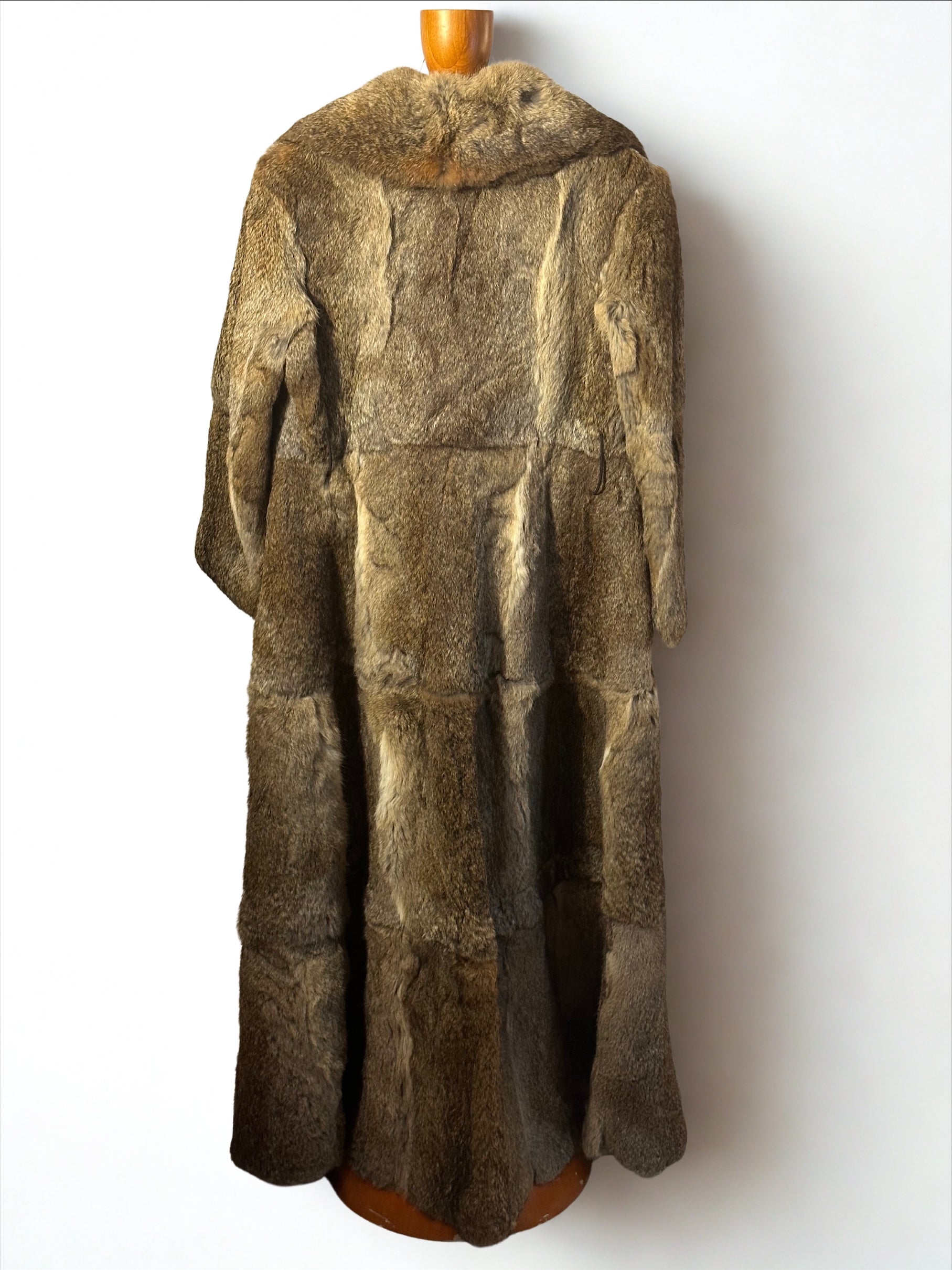 Brown Rabbit Fur Coat