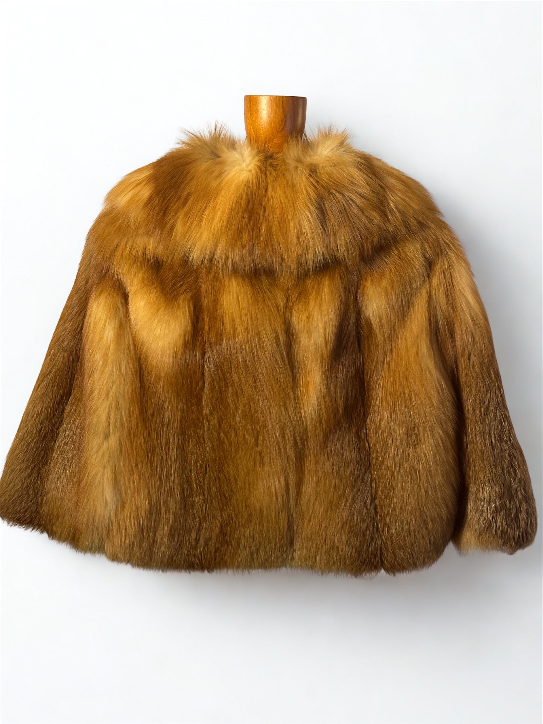 Red Fox Fur Cape / Car Coat