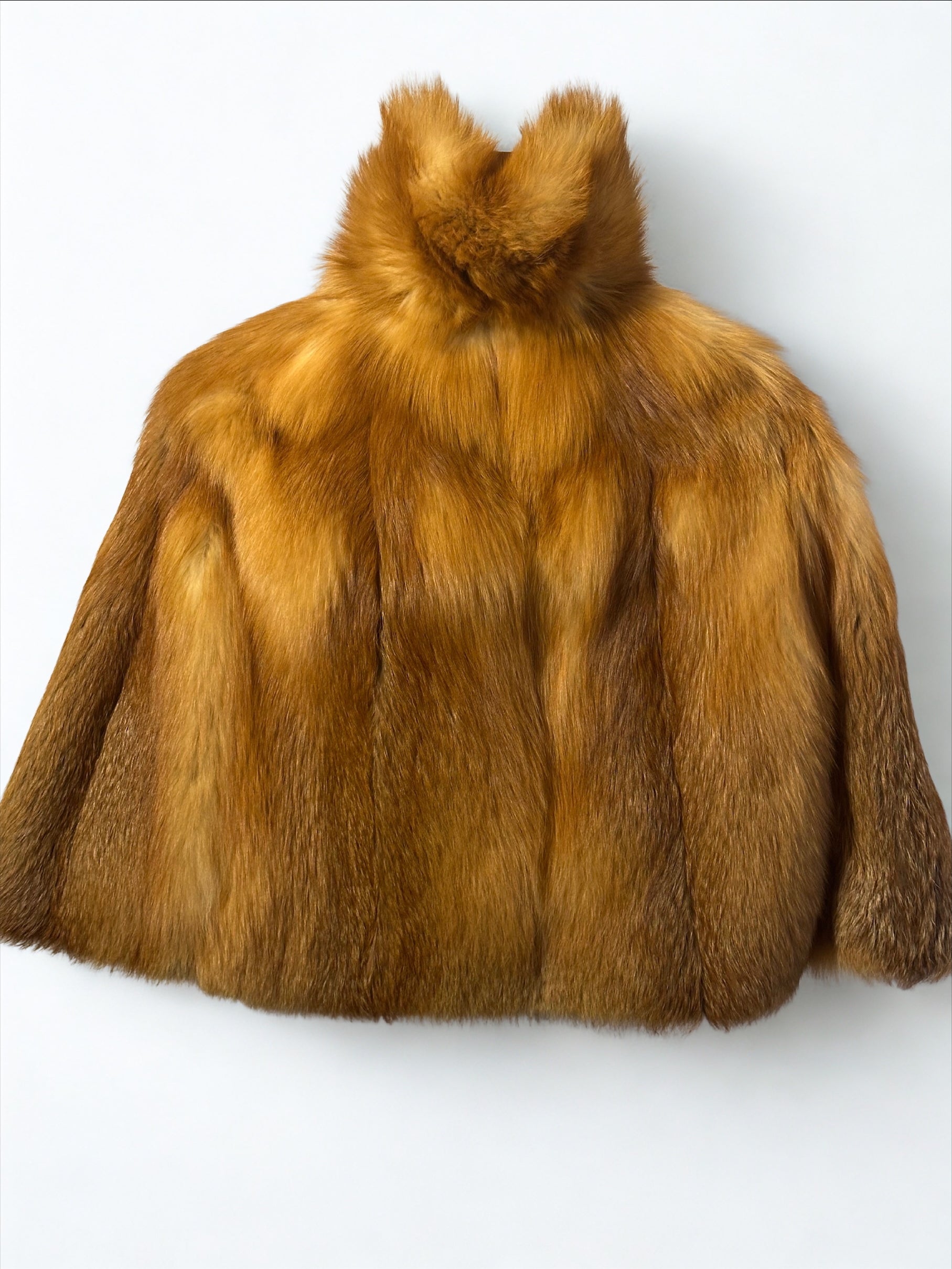 Red Fox Fur Cape / Car Coat
