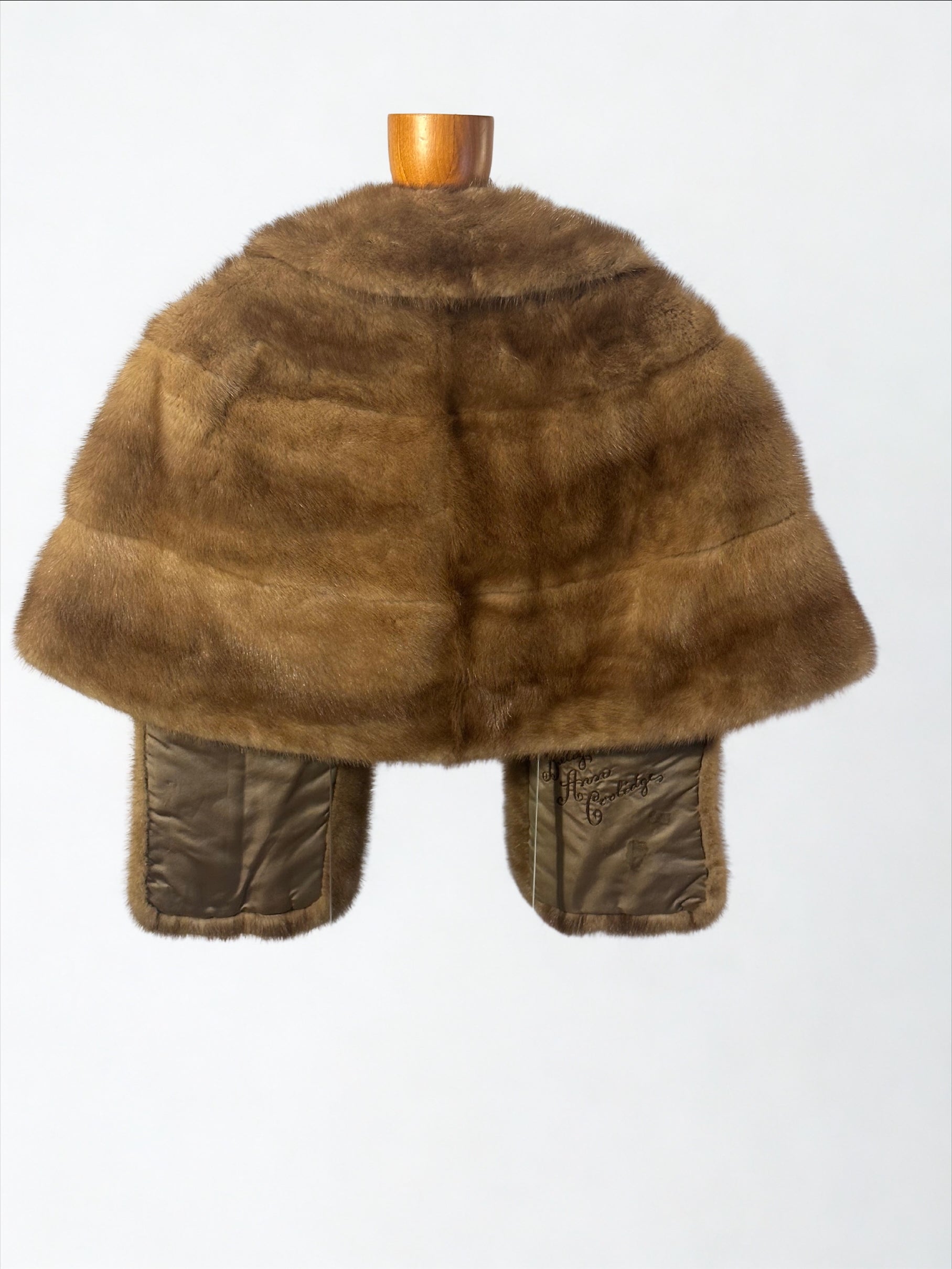 Brown Mink Fur Cape