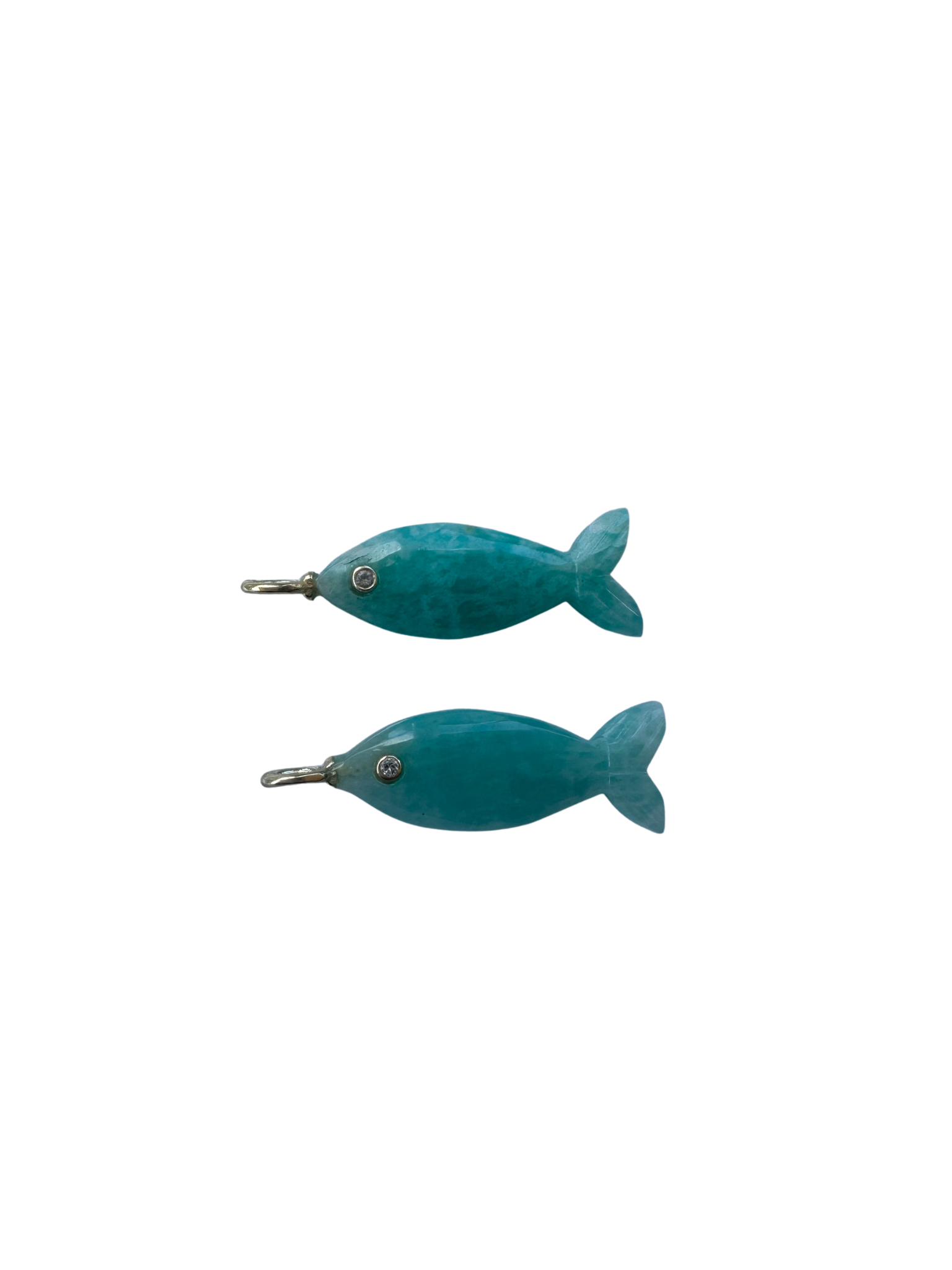 GEM DROP: AMAZONITE/TOPAZ FISH