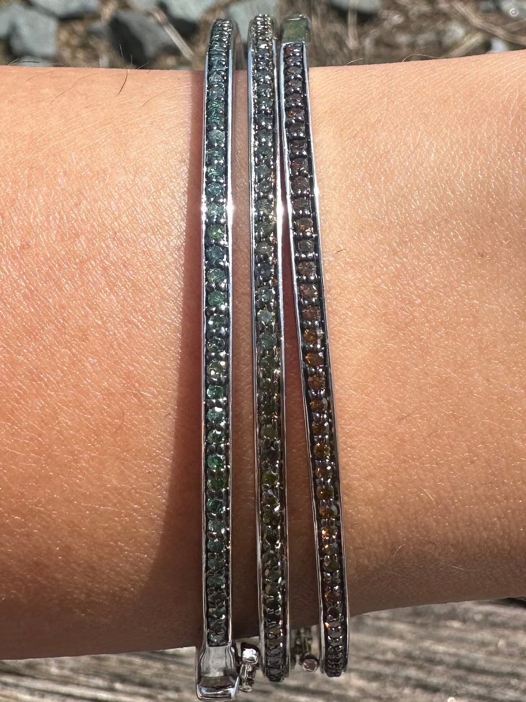 NATURAL DIAMOND BANGLES