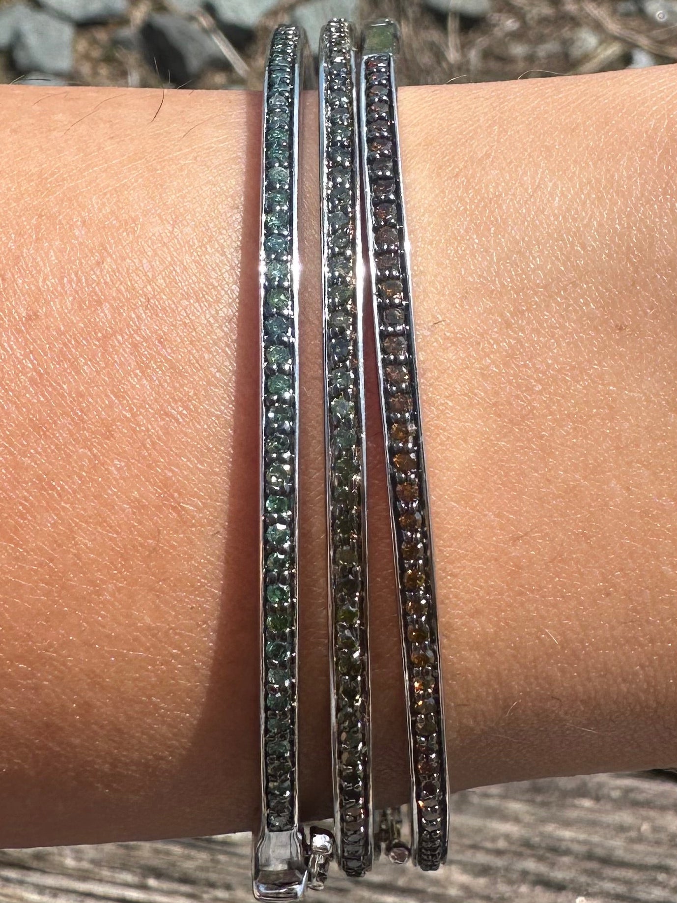NATURAL DIAMOND BANGLES