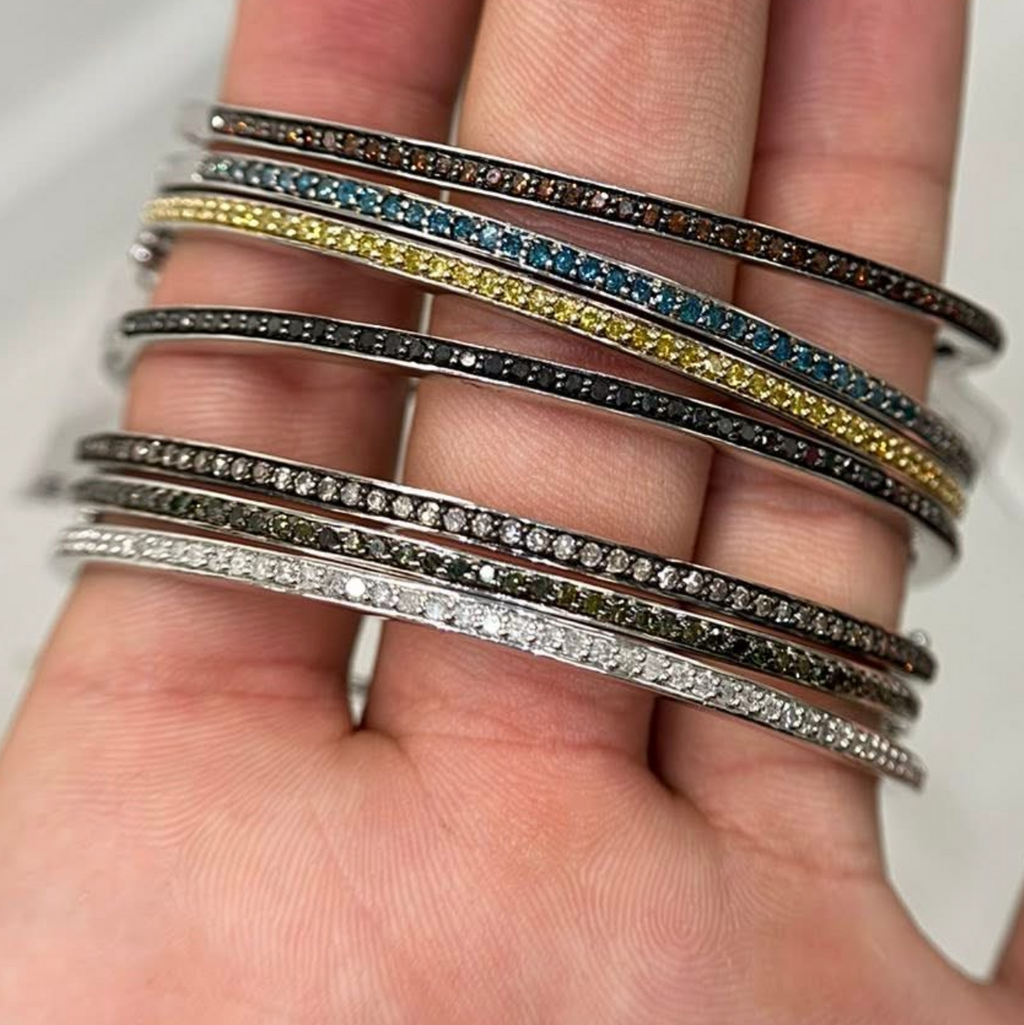 NATURAL DIAMOND BANGLES