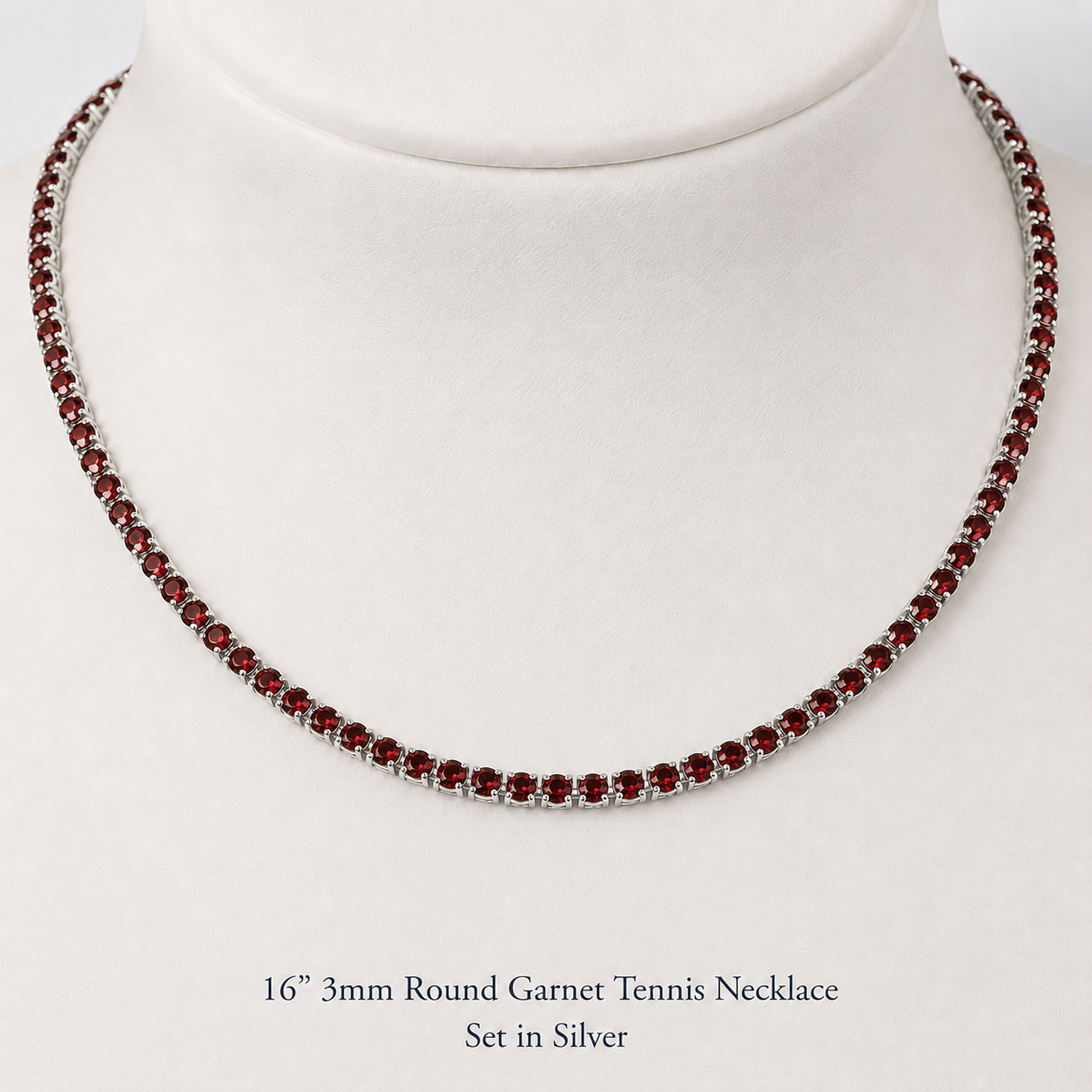 GEMSTONE TENNIS NECKLACE