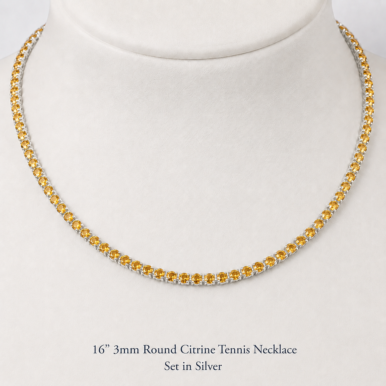GEMSTONE TENNIS NECKLACE