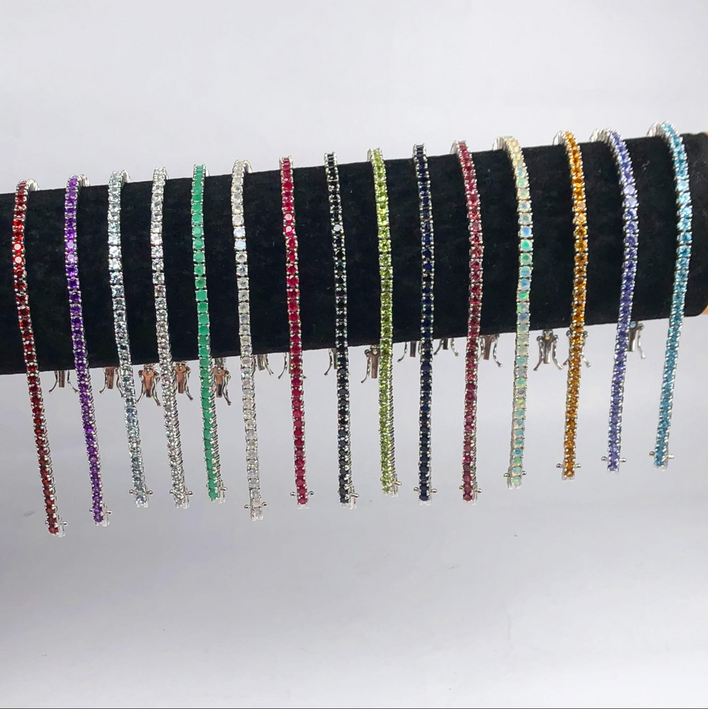 GEMSTONE TENNIS BRACELETS