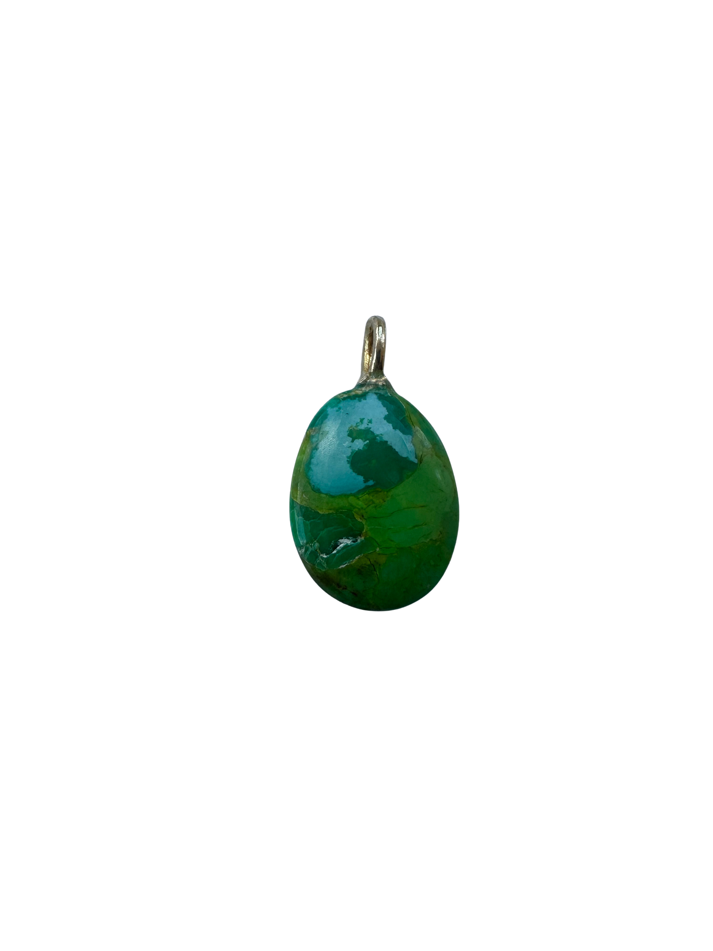 GEM DROP: OVAL GREEN TURQ/TOPAZ