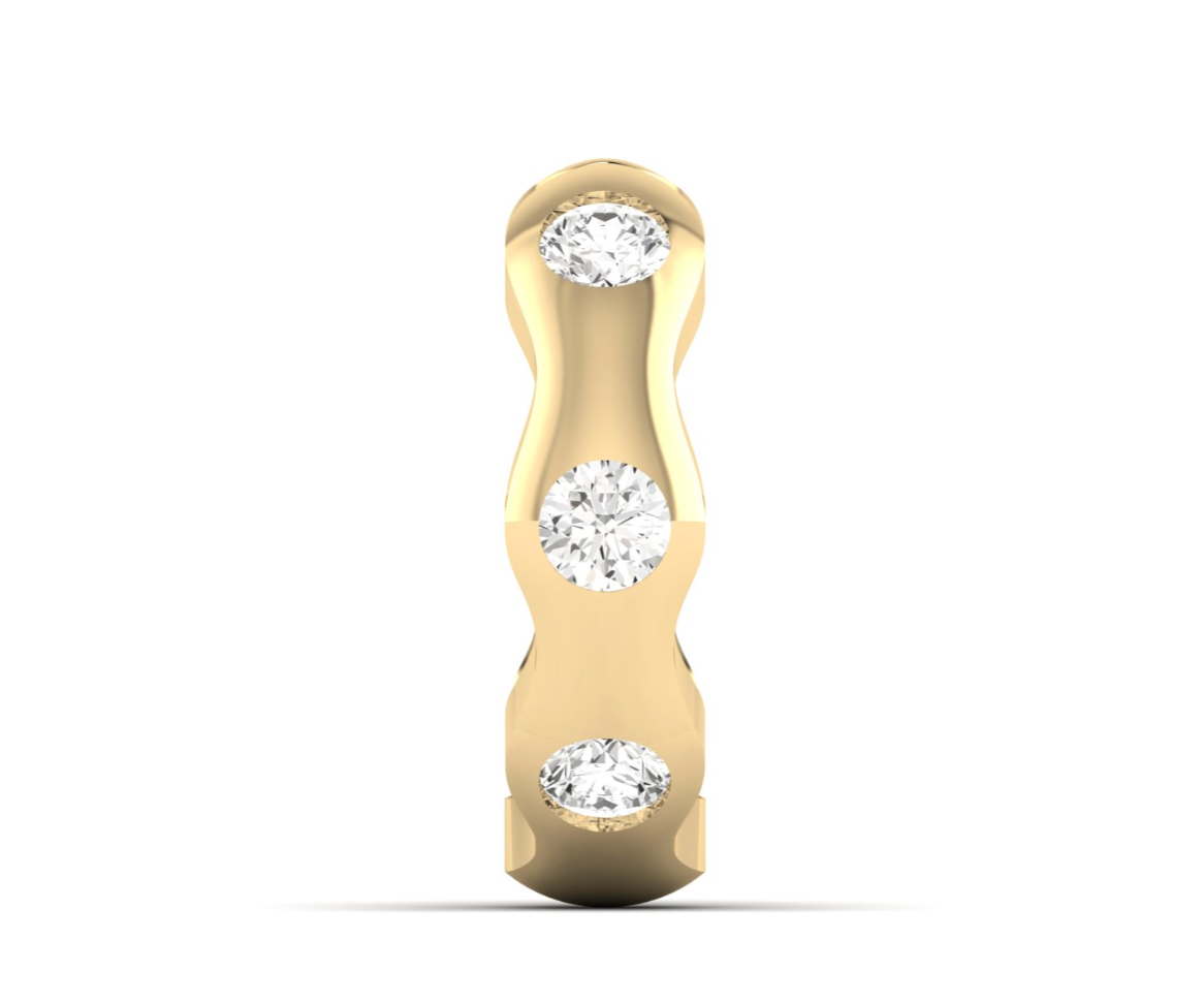 Single Diamond Gypsy Set Ear Cuff