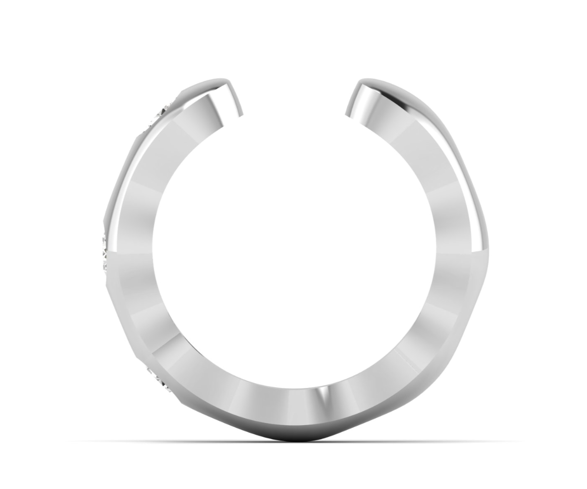 Single Diamond Gypsy Set Ear Cuff