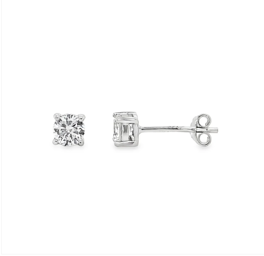 SS ESSENTIALS 1 CTW STUD EARRINGS