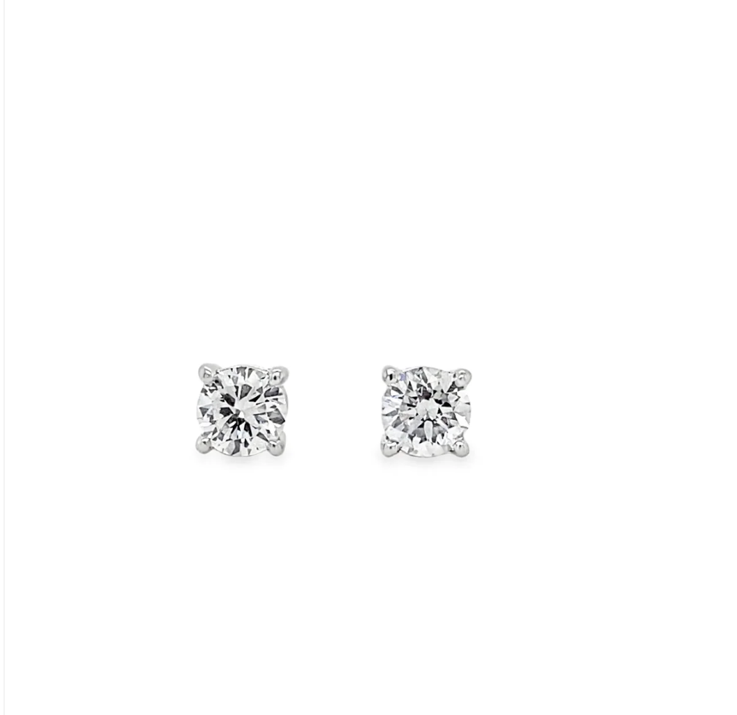 IG STEAL: 1 Carat DTW Lab Diamond Studs