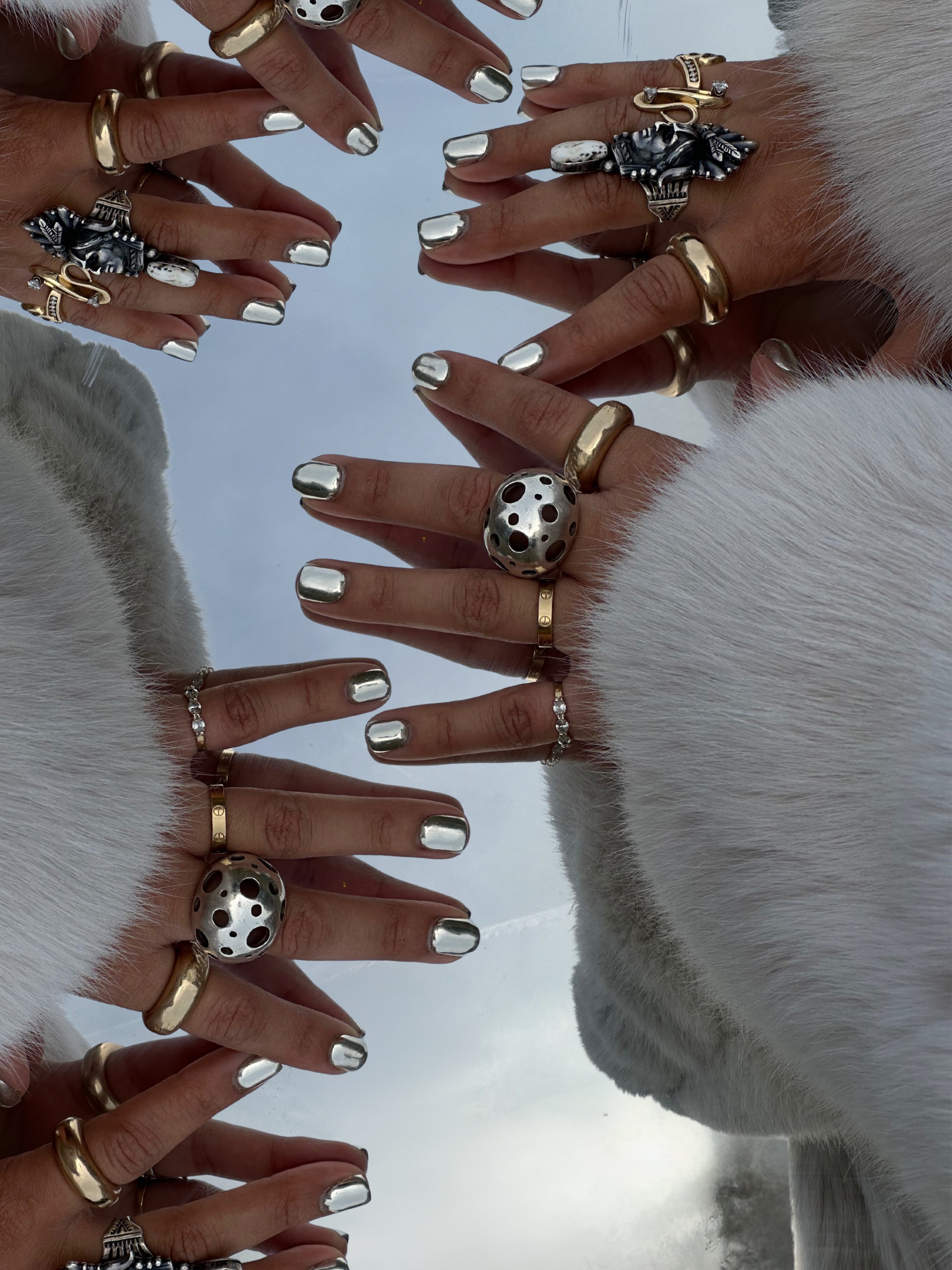 Full Set - Custom Sterling Silver Nails