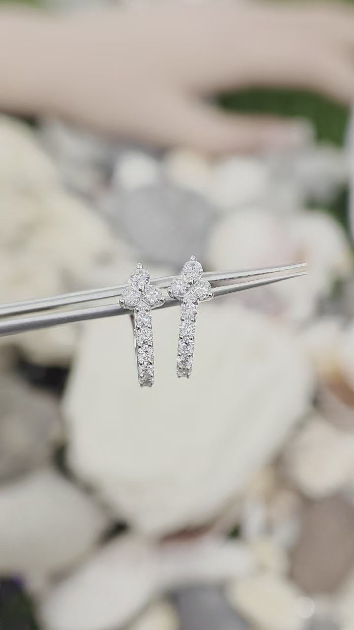 IG STEAL: PETITE DIAMOND HOOPS