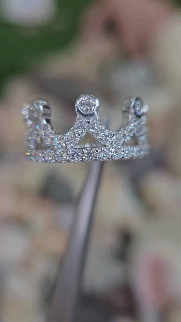 IG STEAL: Lab Diamond Crown Ring